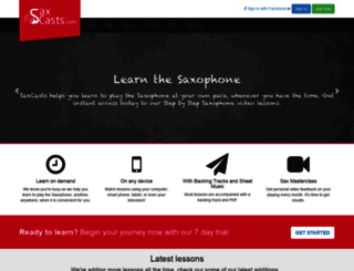 saxcasts.com screenshot