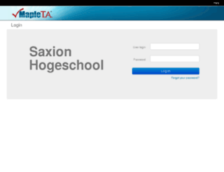 saxion.mapleta.com screenshot