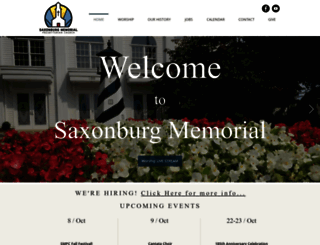 saxonburg.org screenshot
