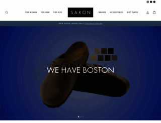 saxonshoes.com screenshot