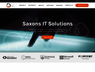 saxonsit.com.au screenshot