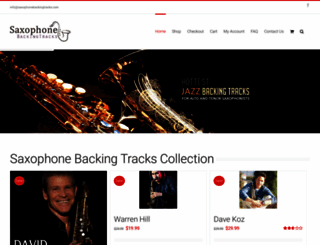 saxophonebackingtracks.com screenshot