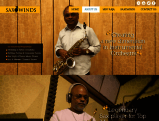 saxowinds.com screenshot