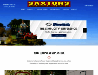 saxtonsgardencenter.com screenshot