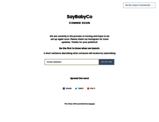 saybabyco.com screenshot