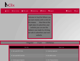 sayclix.com screenshot