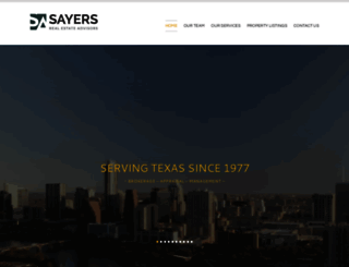 sayersadvisors.com screenshot