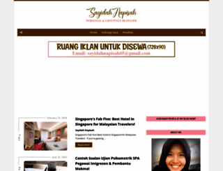 sayidahnapisah.com screenshot