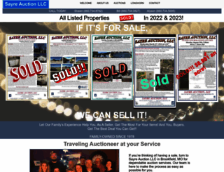 sayreauction.com screenshot