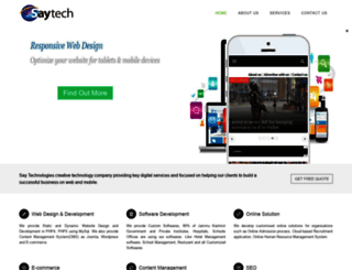 saytech.co.in screenshot