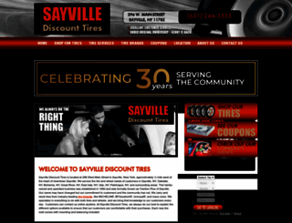 sayvillediscounttires.com screenshot