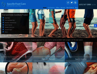 sayvillefootcare.com screenshot