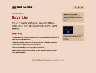 sayzlim.net screenshot