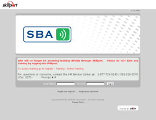 sbasite.skillport.com screenshot