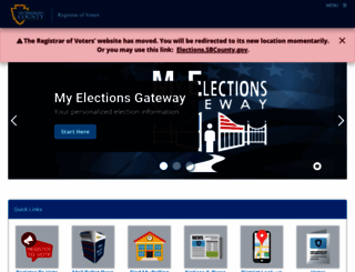 sbcountyelections.com screenshot
