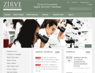 sbf.zirve.edu.tr screenshot