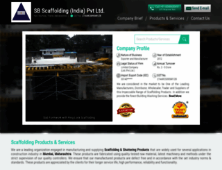 sbscaffolding.in screenshot