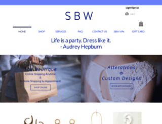 sbwformals.com screenshot