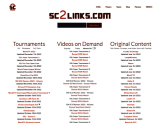 sc2links.com screenshot