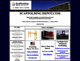 scaffoldingdepot.com screenshot