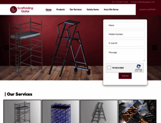 scaffoldingqatar.com screenshot