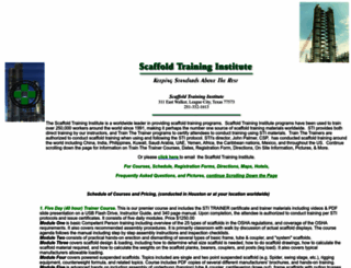 scaffoldtraining.com screenshot