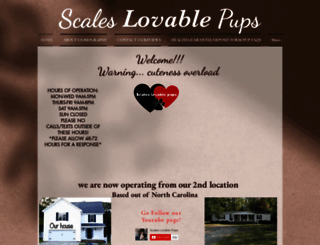 scaleslovablepups.com screenshot