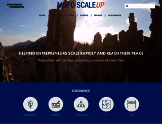 scaleup.mofo.com screenshot