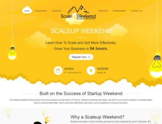 scaleupweekend.com screenshot