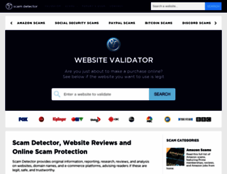 scam-detector.com screenshot
