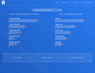 scam-numbers.com screenshot