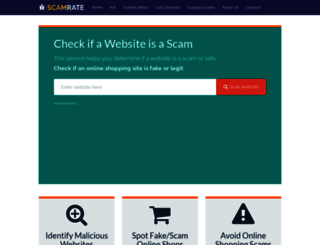 scamrate.com screenshot