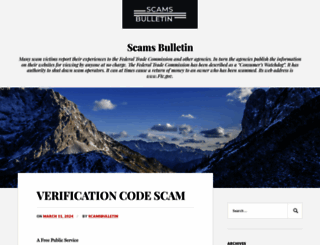 scamsbulletin.blog screenshot