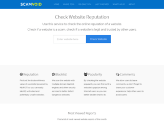 scamvoid.com screenshot