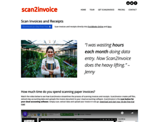 scan2invoice.com screenshot