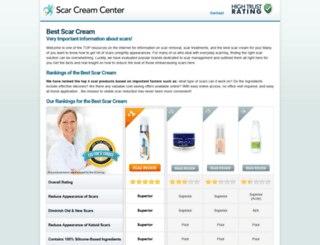 scar-cream-center.com screenshot