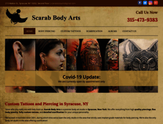 scarabbodyarts.com screenshot