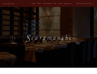 scaramoucherestaurant.com screenshot