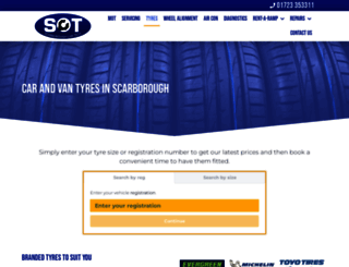scarborough-tyres.co.uk screenshot