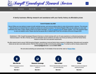scargillgenealogicalresearchservices.com screenshot