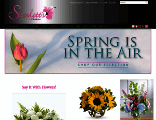 scarlettflowers.com screenshot