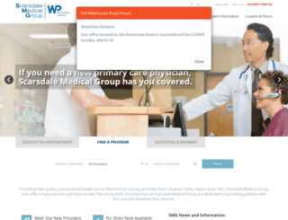 scarsdalemedical.com screenshot