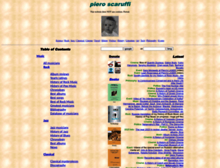 scaruffi.com screenshot