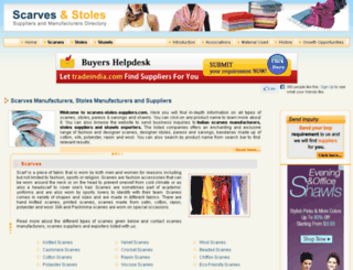 scarves-stoles-suppliers.com screenshot