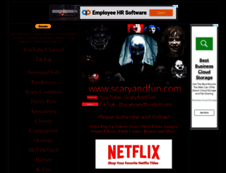 scaryandfun.com screenshot