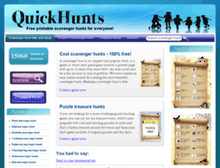 scavengerhunt.org screenshot
