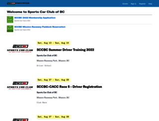 sccbc.motorsportreg.com screenshot