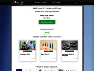 sccl.universalclass.com screenshot