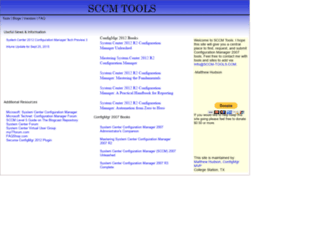 sccm-tools.com screenshot