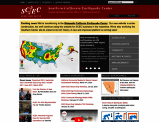 scec.org screenshot